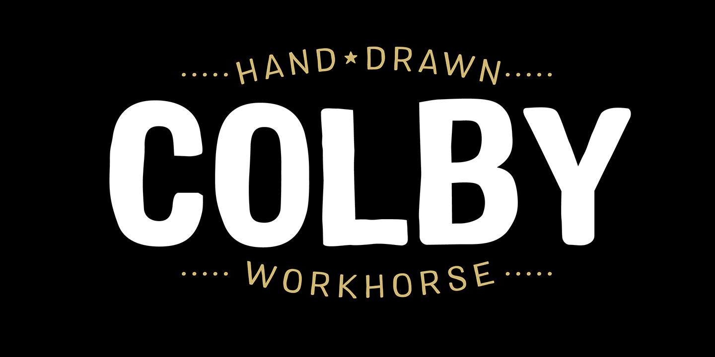Przykład czcionki Colby Condensed Medium Italic